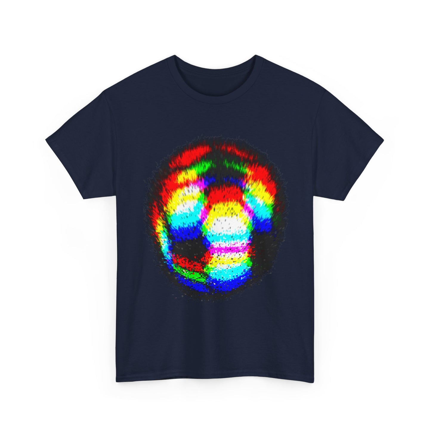 Blurred Fuzzy RGB Soccer Ball Unisex Tee Shirt