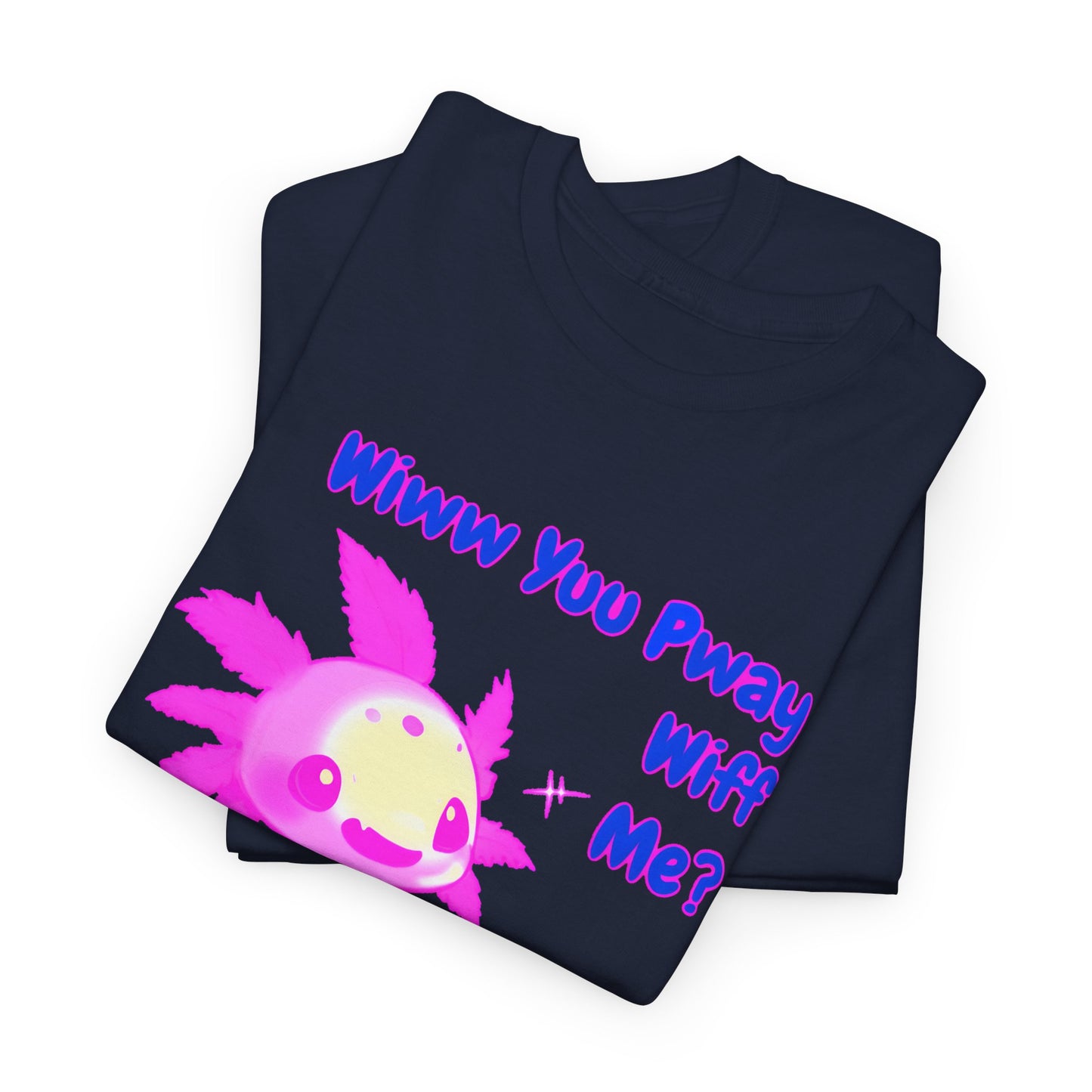 Wiww You Pway Wiff Me Soccer Axolotl Pink Unisex Tee Shirt