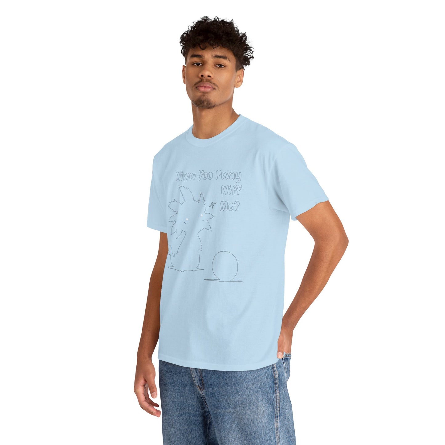 Wiww You Pway Wiff Me Soccer Axolotl Subtle Outline Unisex Tee Shirt