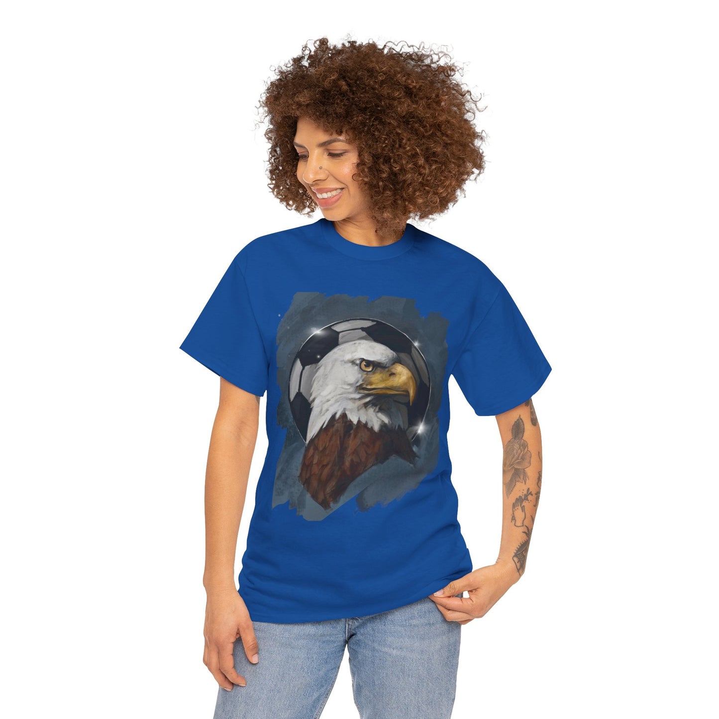 Dignified Bald Eagle Soccer Ball Unisex Tee Shirt