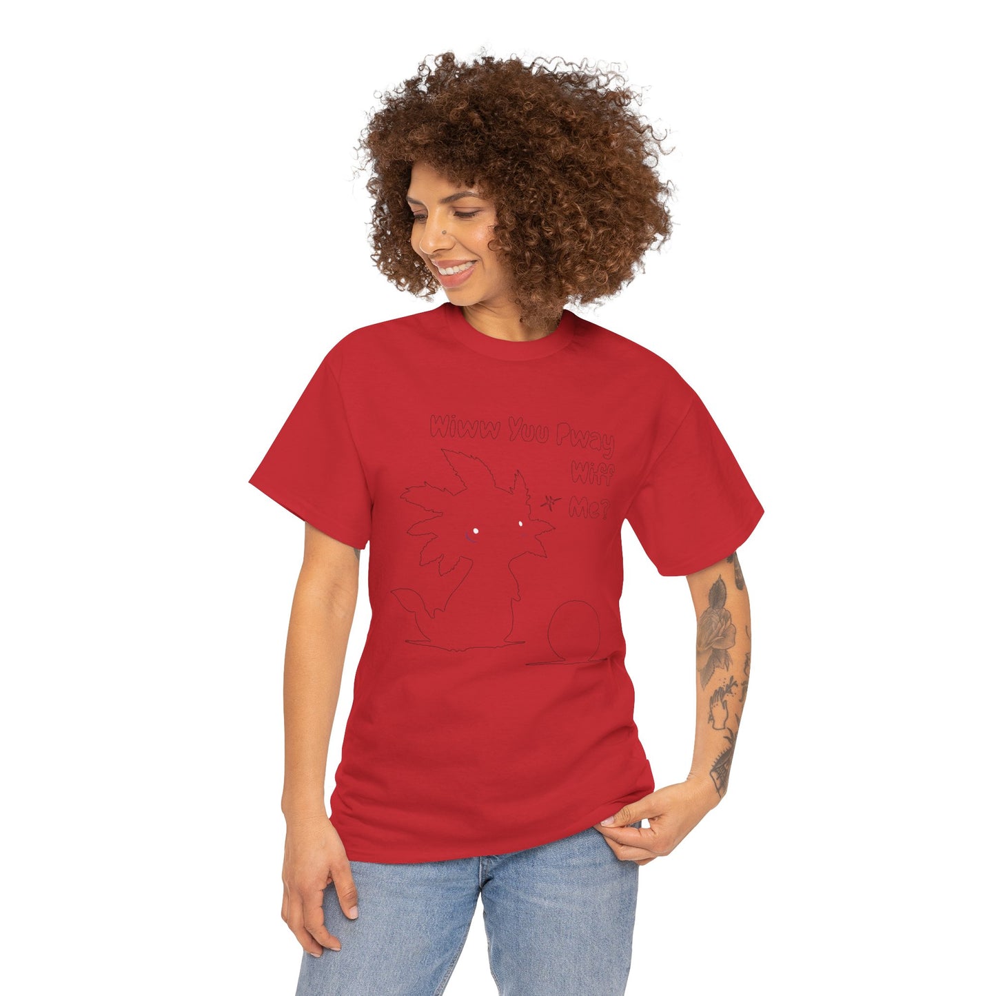 Wiww You Pway Wiff Me Soccer Axolotl Subtle Outline Unisex Tee Shirt