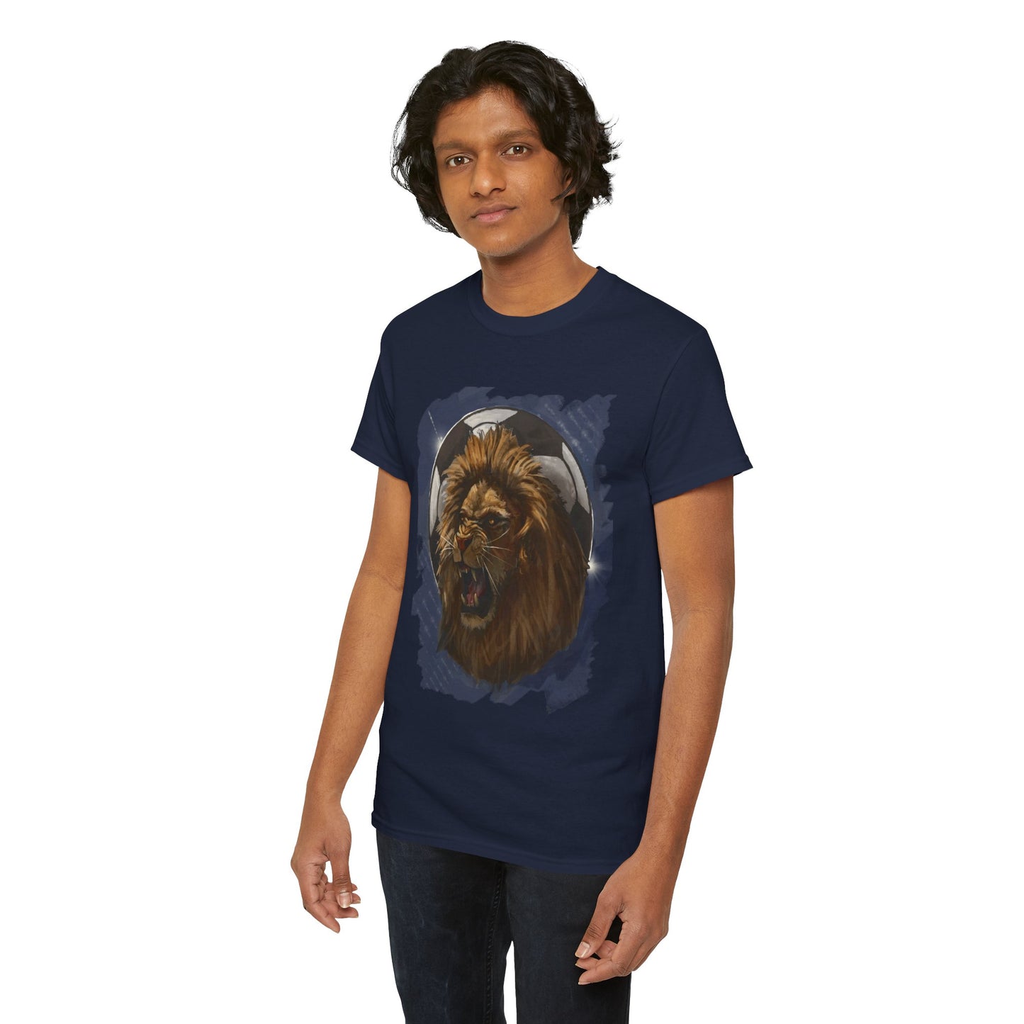 Fierce Lion Soccer Ball Unisex Tee Shirt