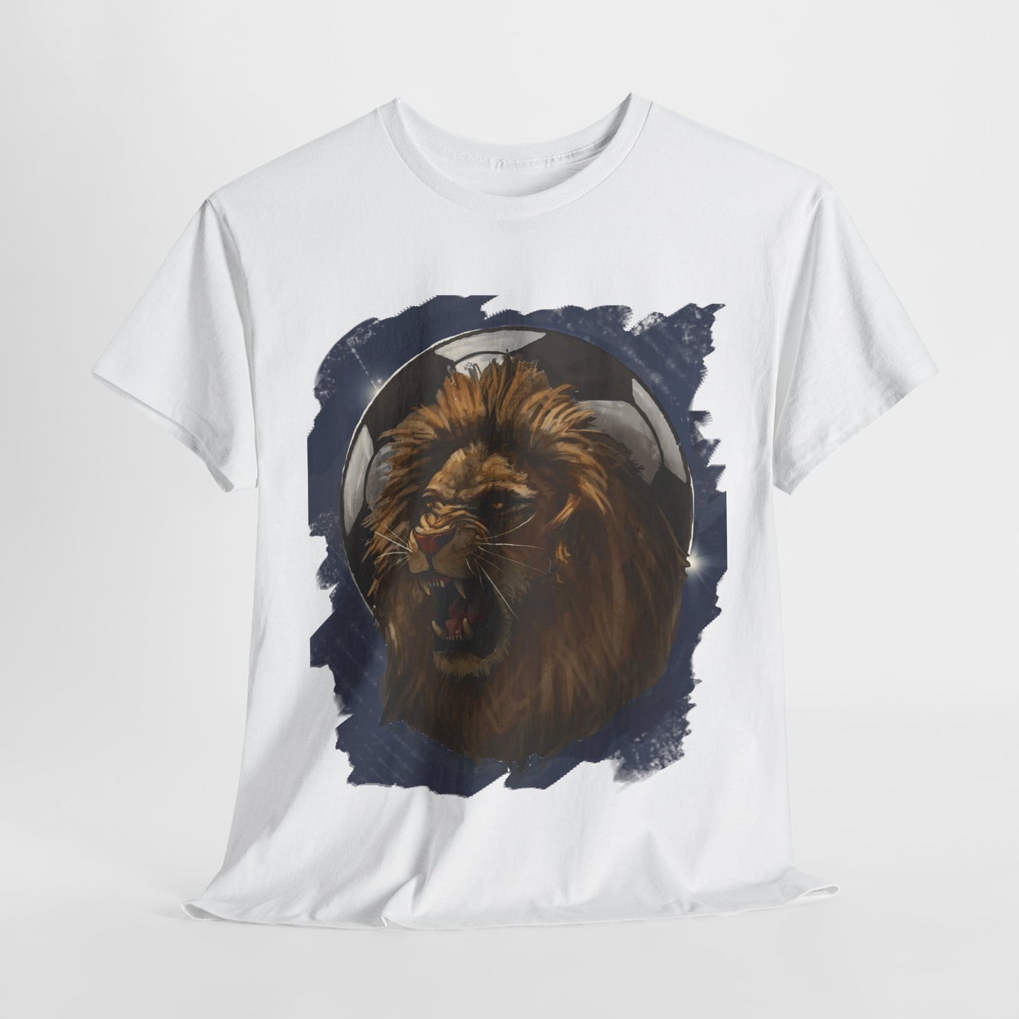 Fierce Lion Soccer Ball Unisex Tee Shirt