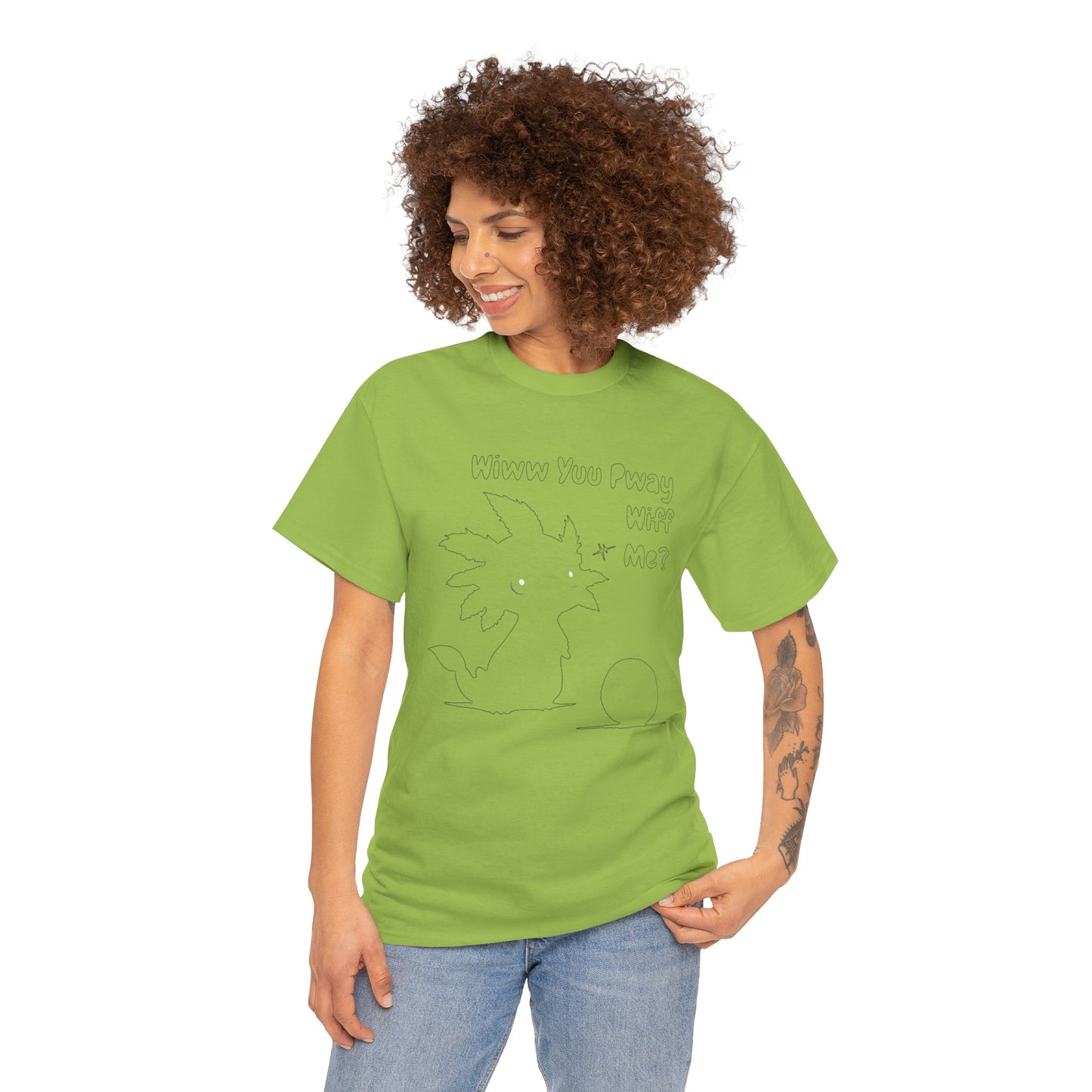 Wiww You Pway Wiff Me Soccer Axolotl Subtle Outline Unisex Tee Shirt