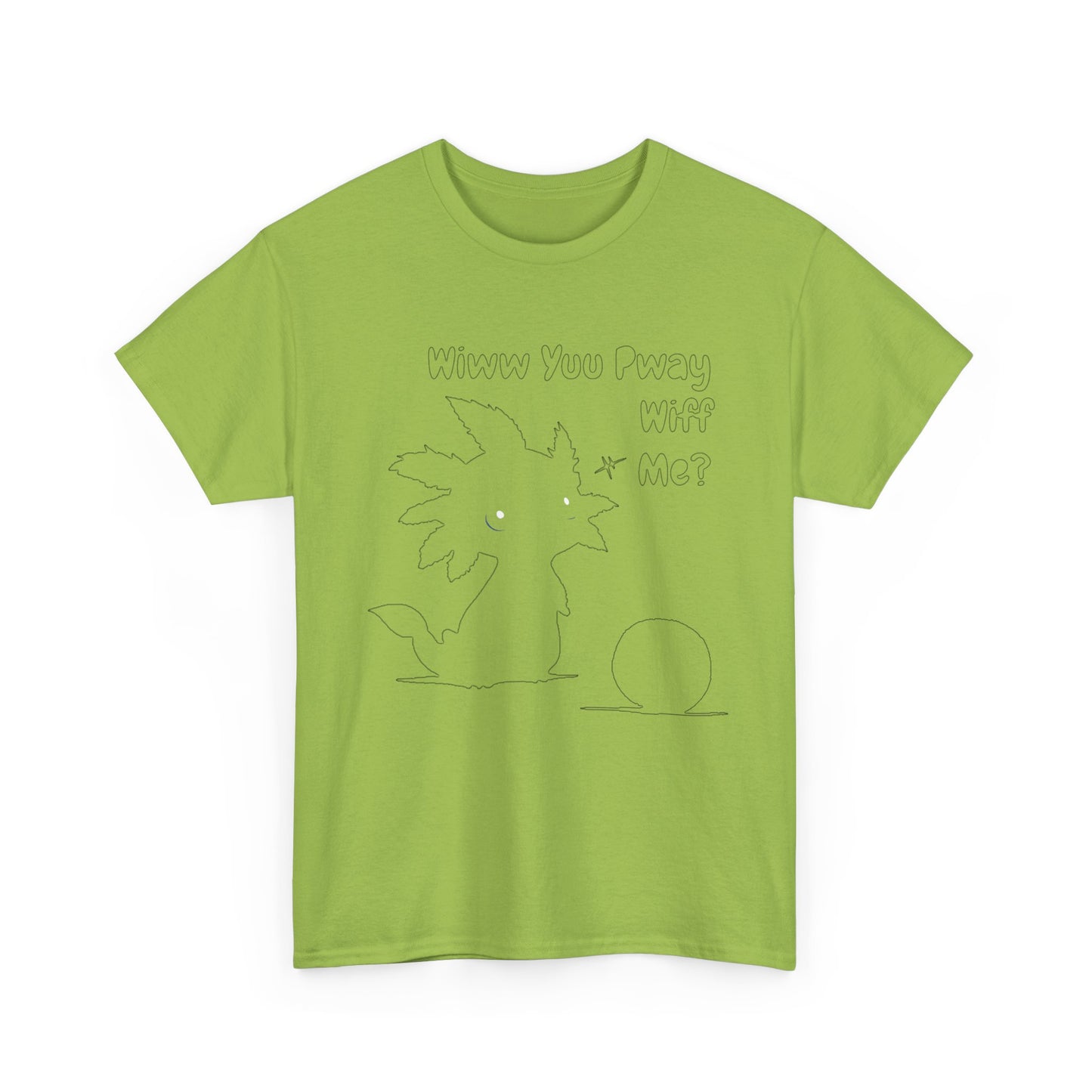 Wiww You Pway Wiff Me Soccer Axolotl Subtle Outline Unisex Tee Shirt