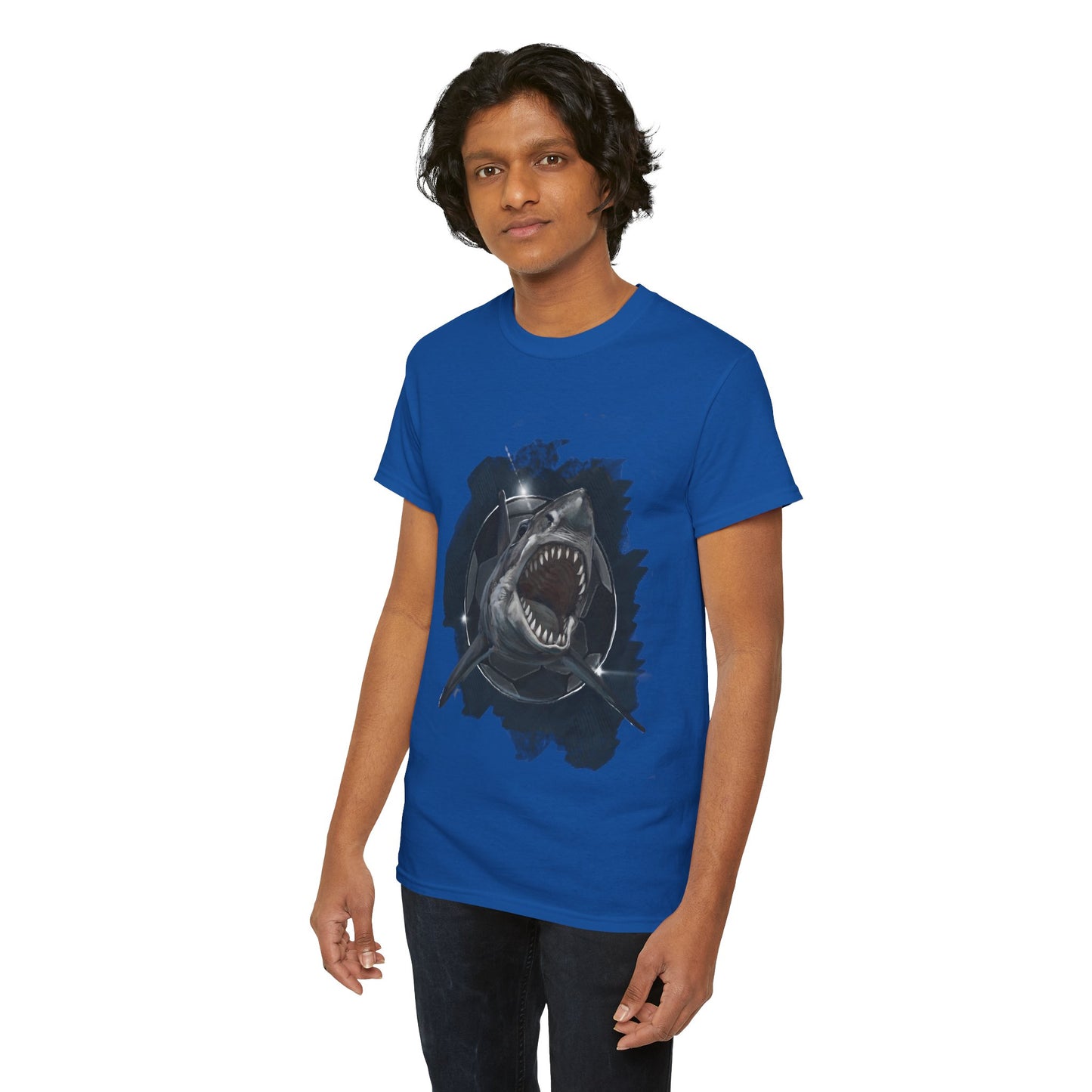 Fearsome Shark Soccer Ball Unisex Tee Shirt