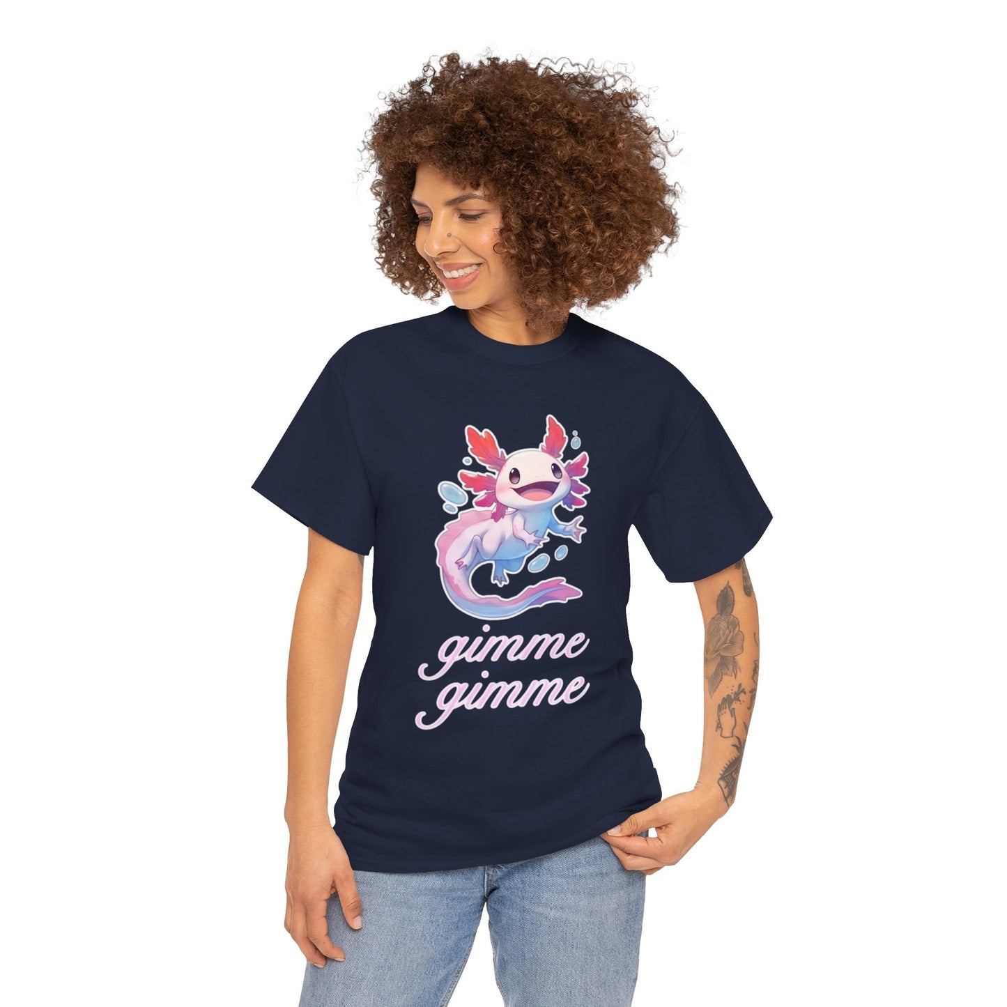 Gimme Gimme Axolotl Unisex Heavy Cotton Tee