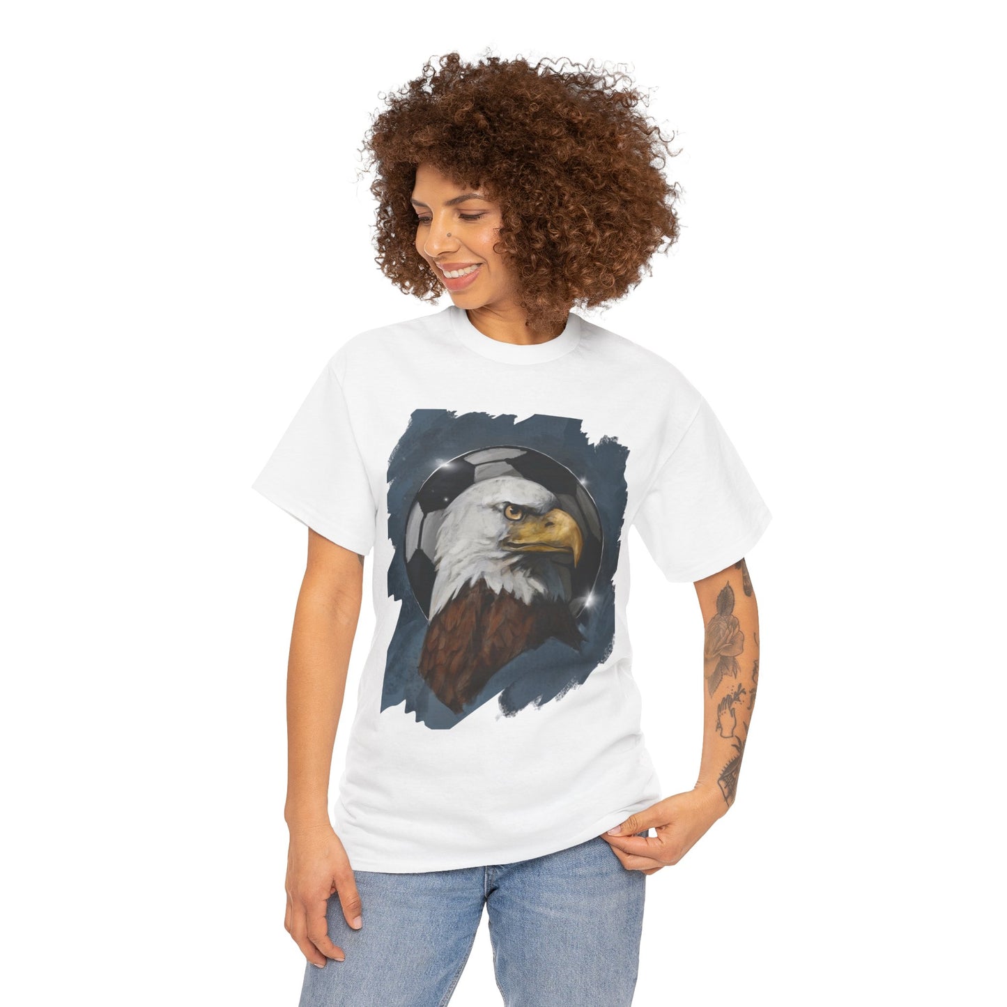 Dignified Bald Eagle Soccer Ball Unisex Tee Shirt