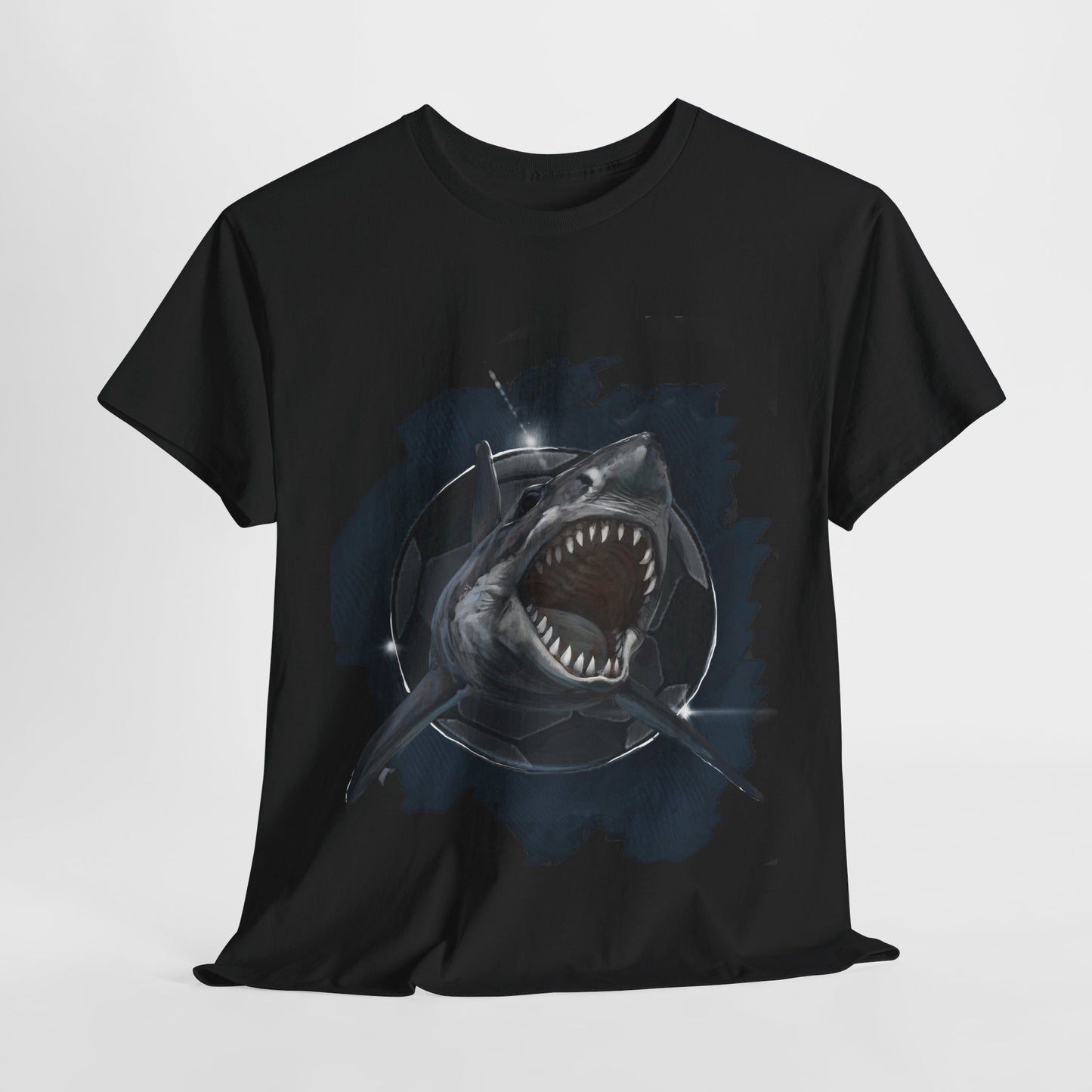 Fearsome Shark Soccer Ball Unisex Tee Shirt