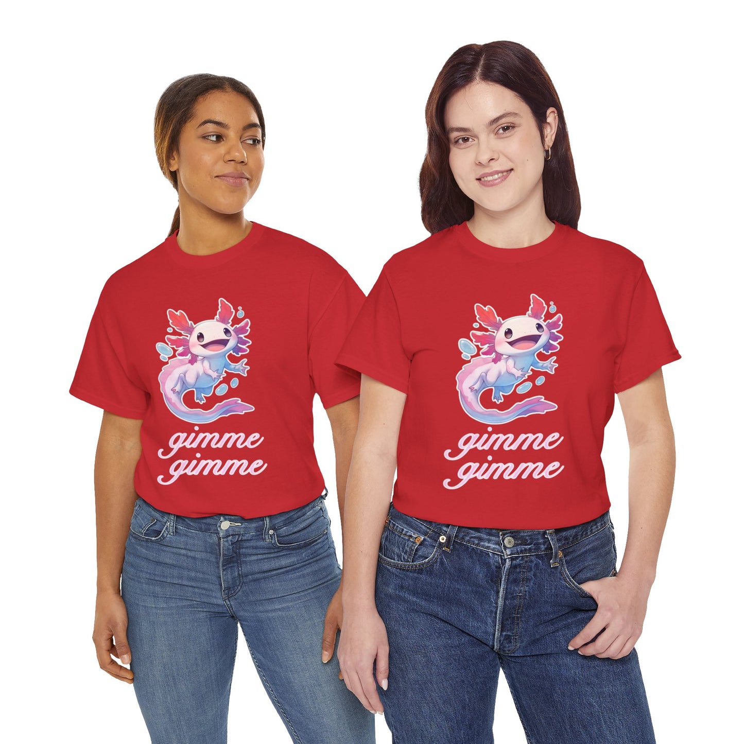 Gimme Gimme Axolotl Unisex Heavy Cotton Tee