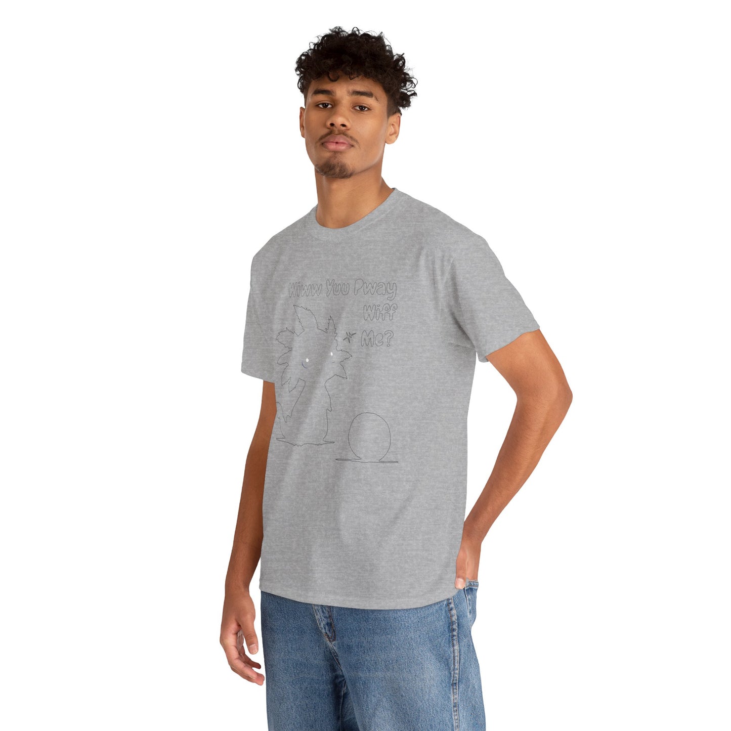 Wiww You Pway Wiff Me Soccer Axolotl Subtle Outline Unisex Tee Shirt