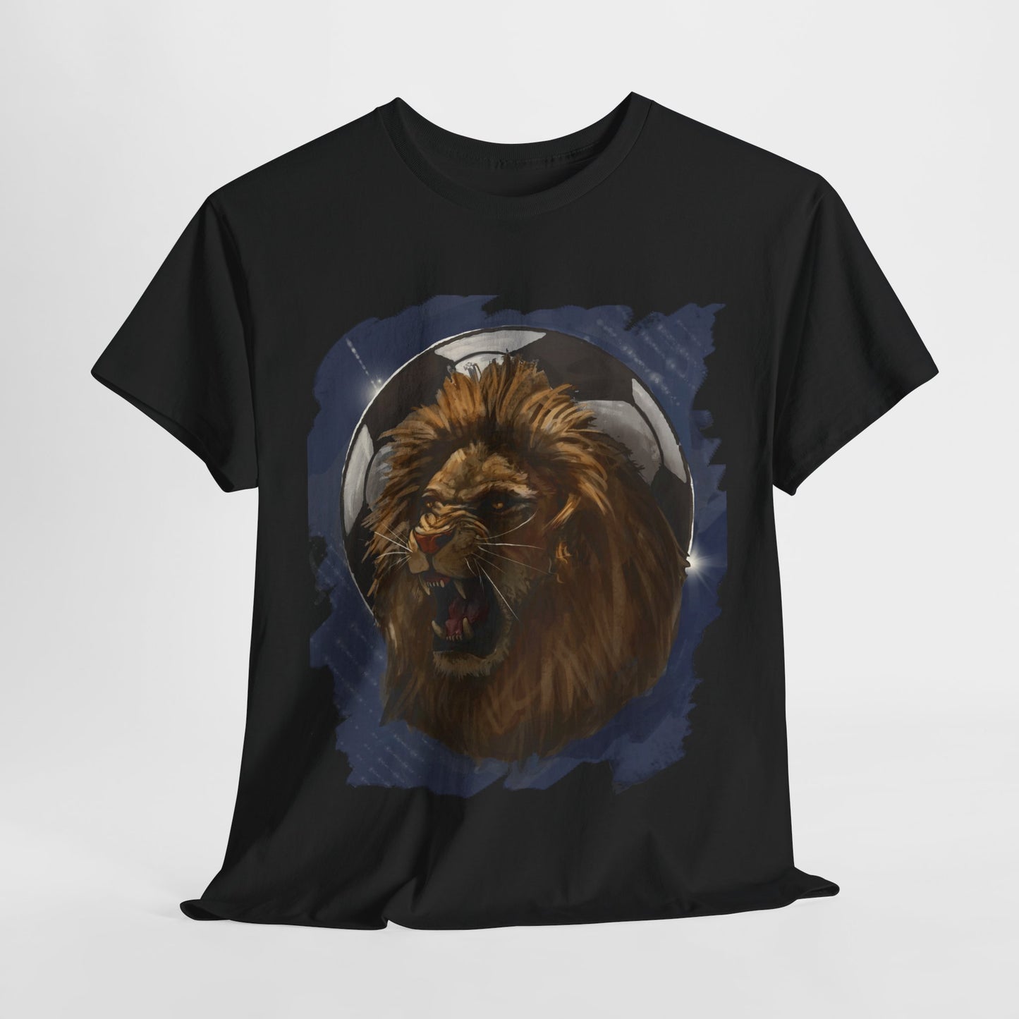 Fierce Lion Soccer Ball Unisex Tee Shirt