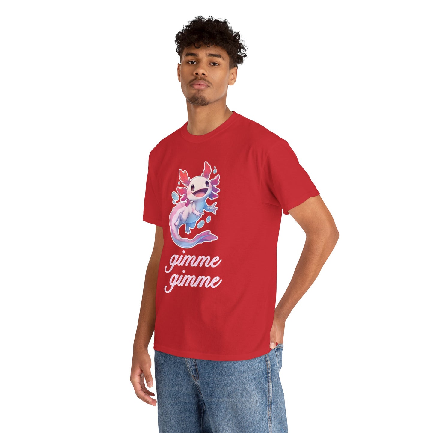 Gimme Gimme Axolotl Unisex Heavy Cotton Tee