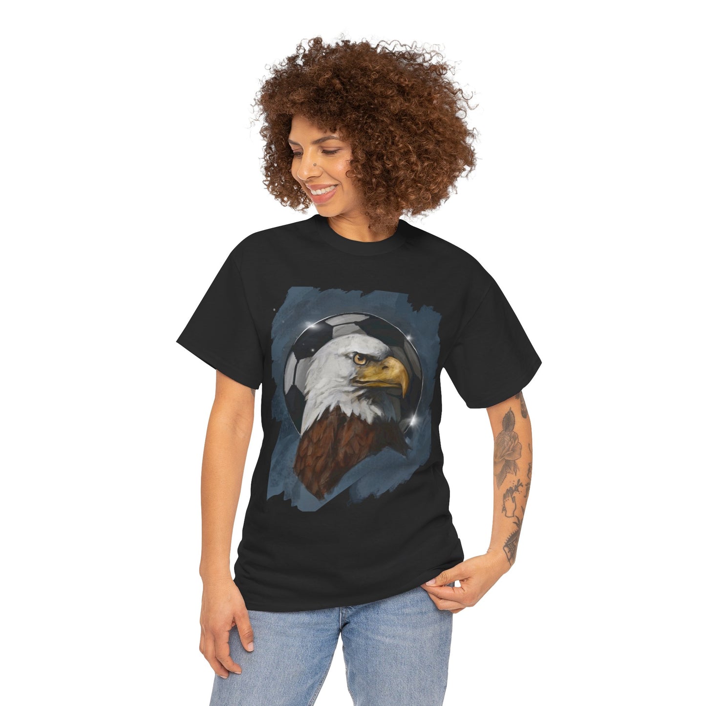 Dignified Bald Eagle Soccer Ball Unisex Tee Shirt