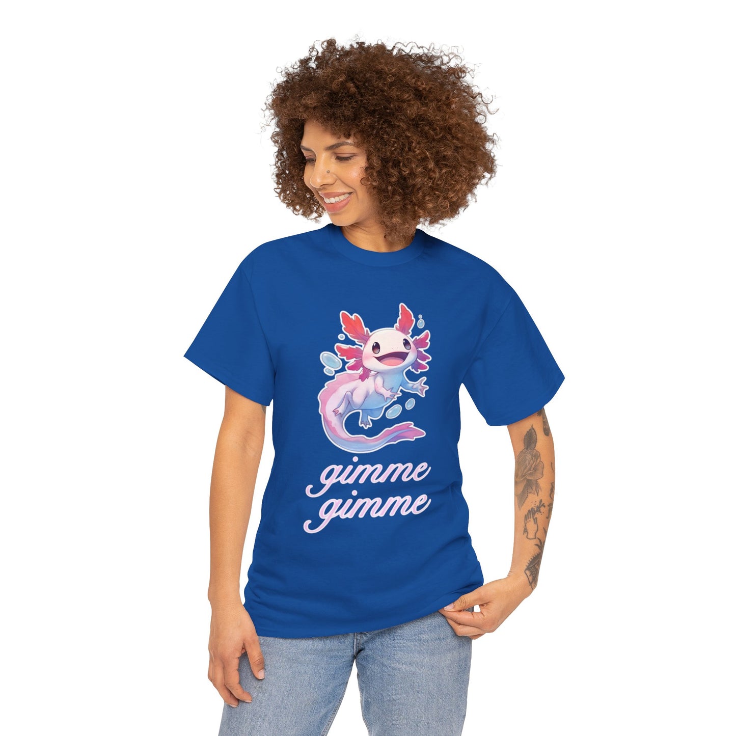 Gimme Gimme Axolotl Unisex Heavy Cotton Tee