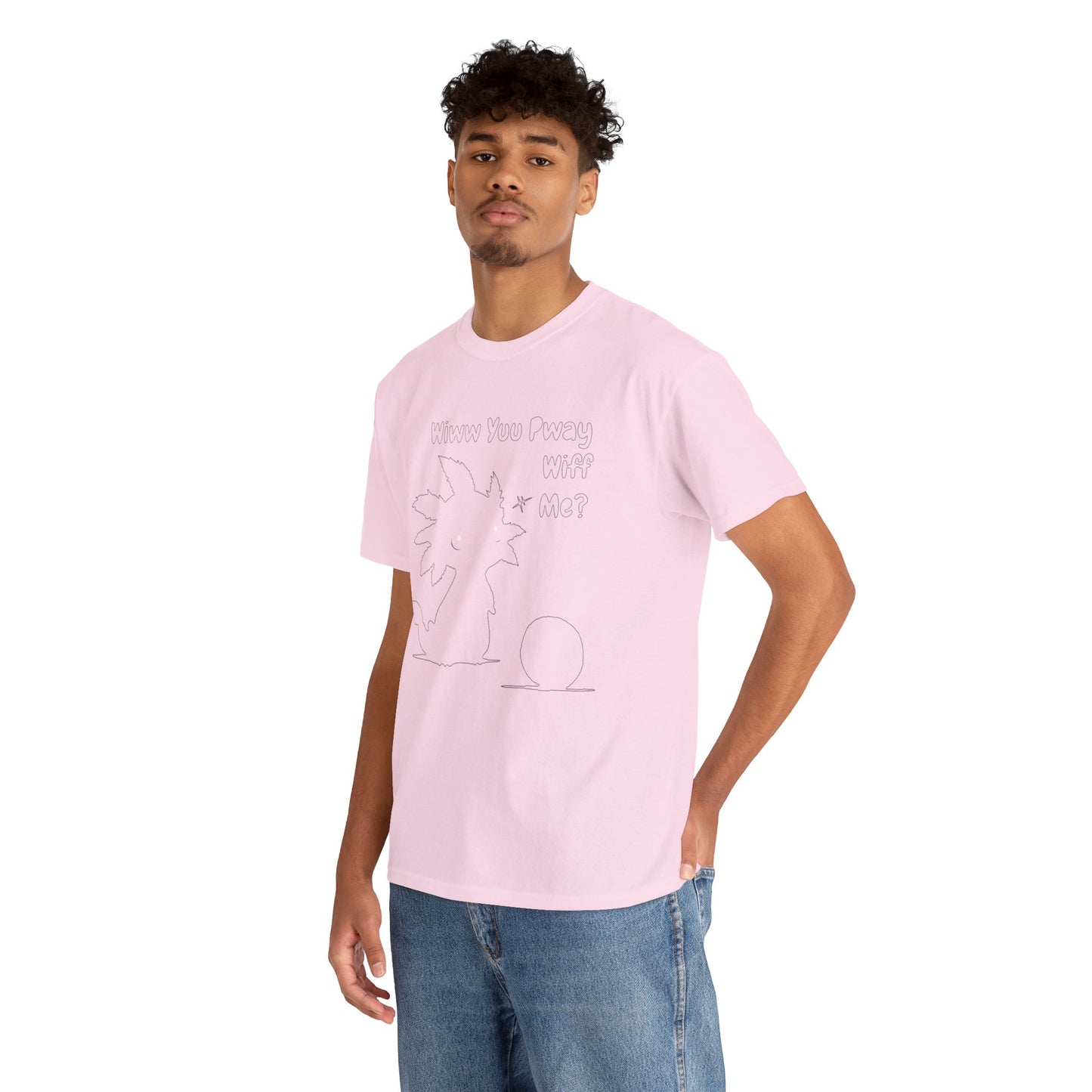 Wiww You Pway Wiff Me Soccer Axolotl Subtle Outline Unisex Tee Shirt