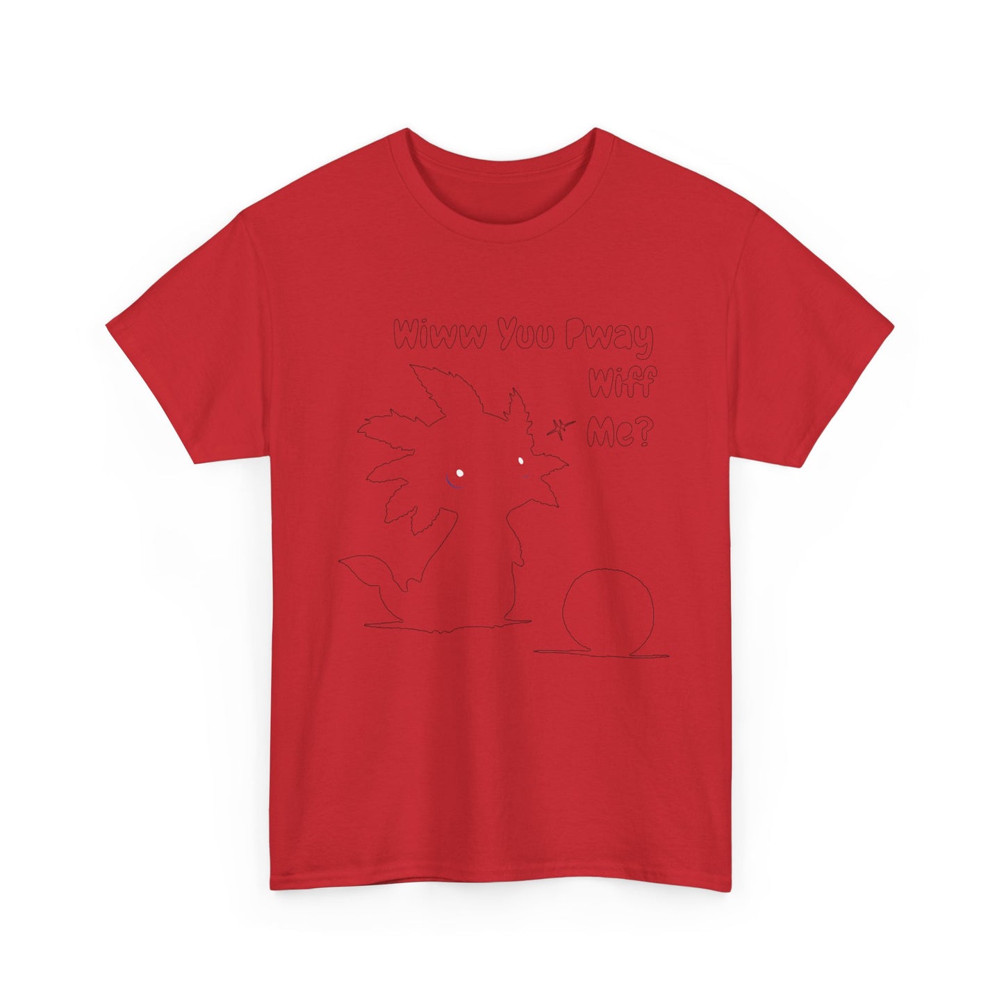 Wiww You Pway Wiff Me Soccer Axolotl Subtle Outline Unisex Tee Shirt