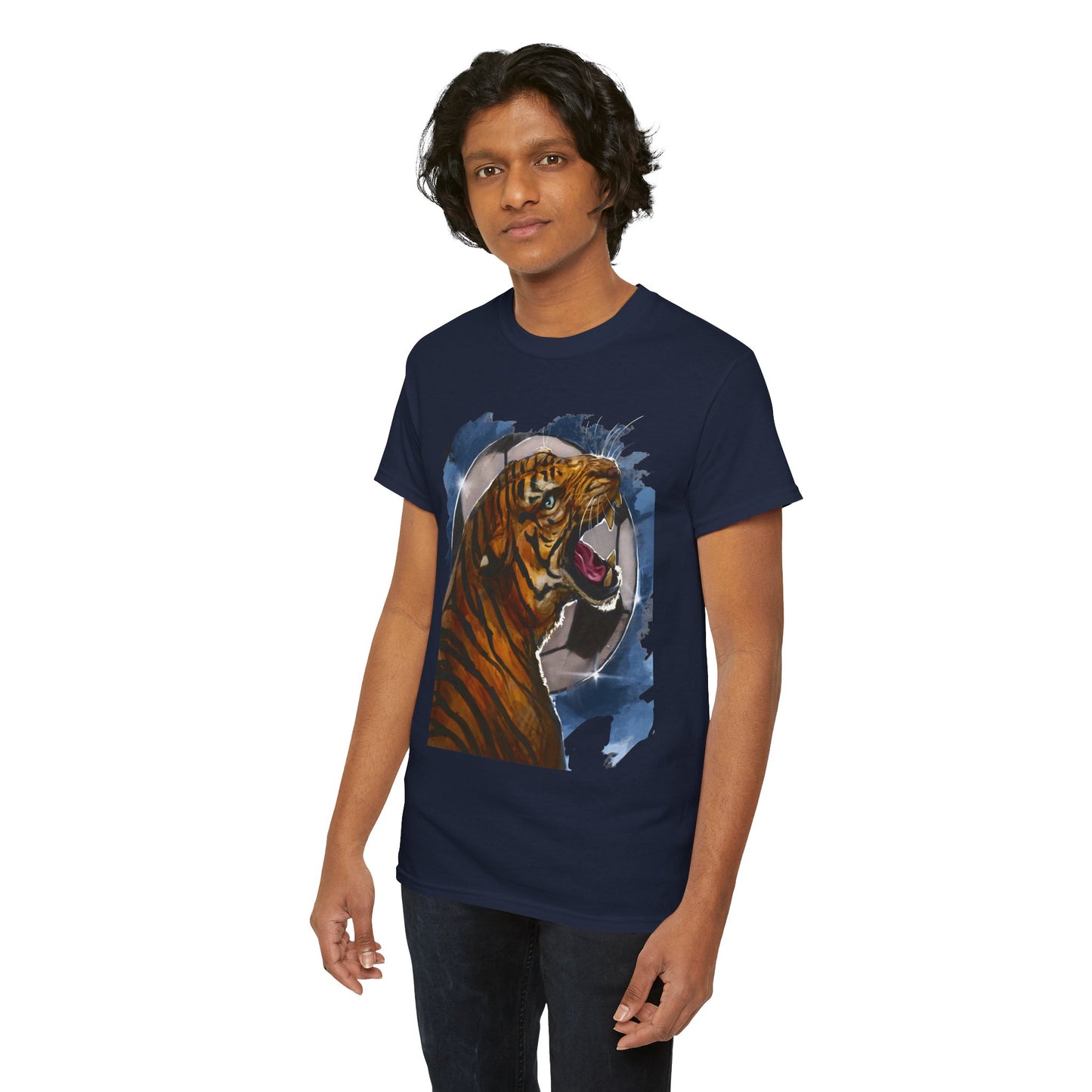 Fierce Tiger Soccer Ball Unisex Tee Shirt