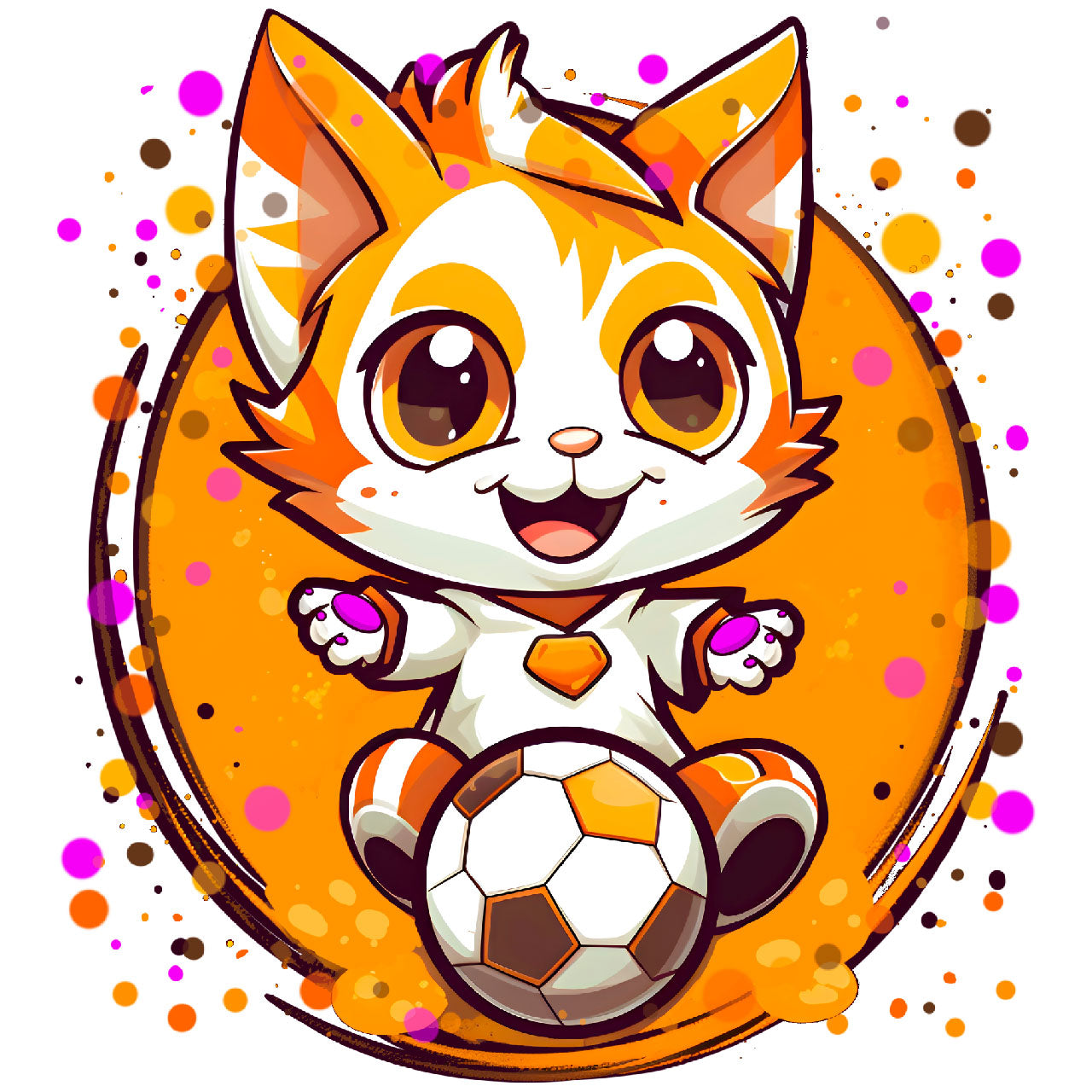 Happy Cat Unisex Ultra Cotton Soccer Tee