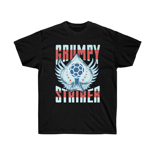 Grumpy Striker Unisex Ultra Cotton Soccer Tee Shirt