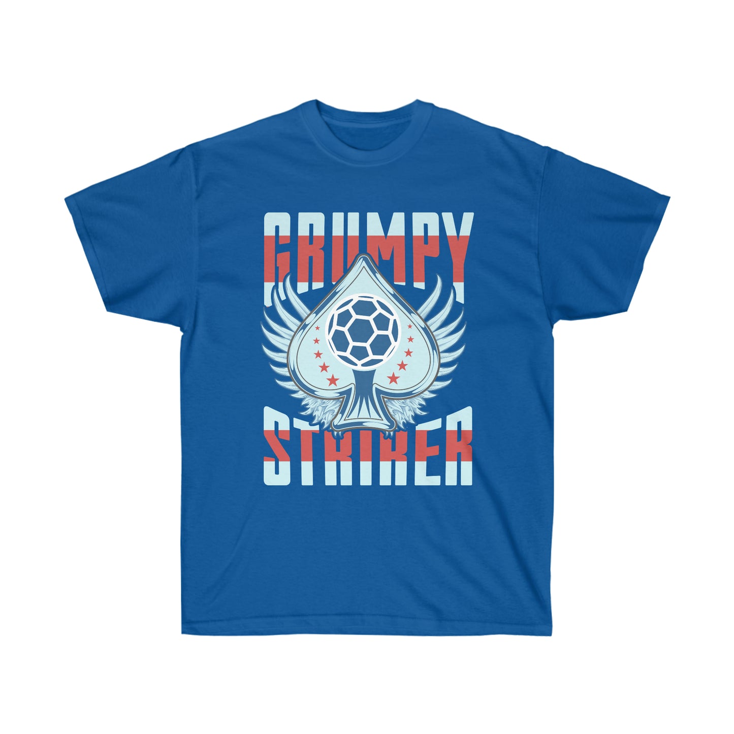 Grumpy Striker Unisex Ultra Cotton Soccer Tee Shirt