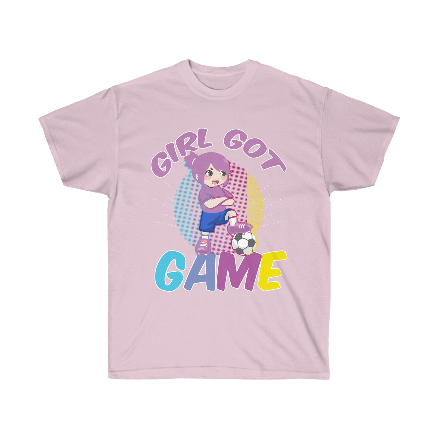 Girl Got Game Unisex Ultra Cotton Soccer Tee Shirt