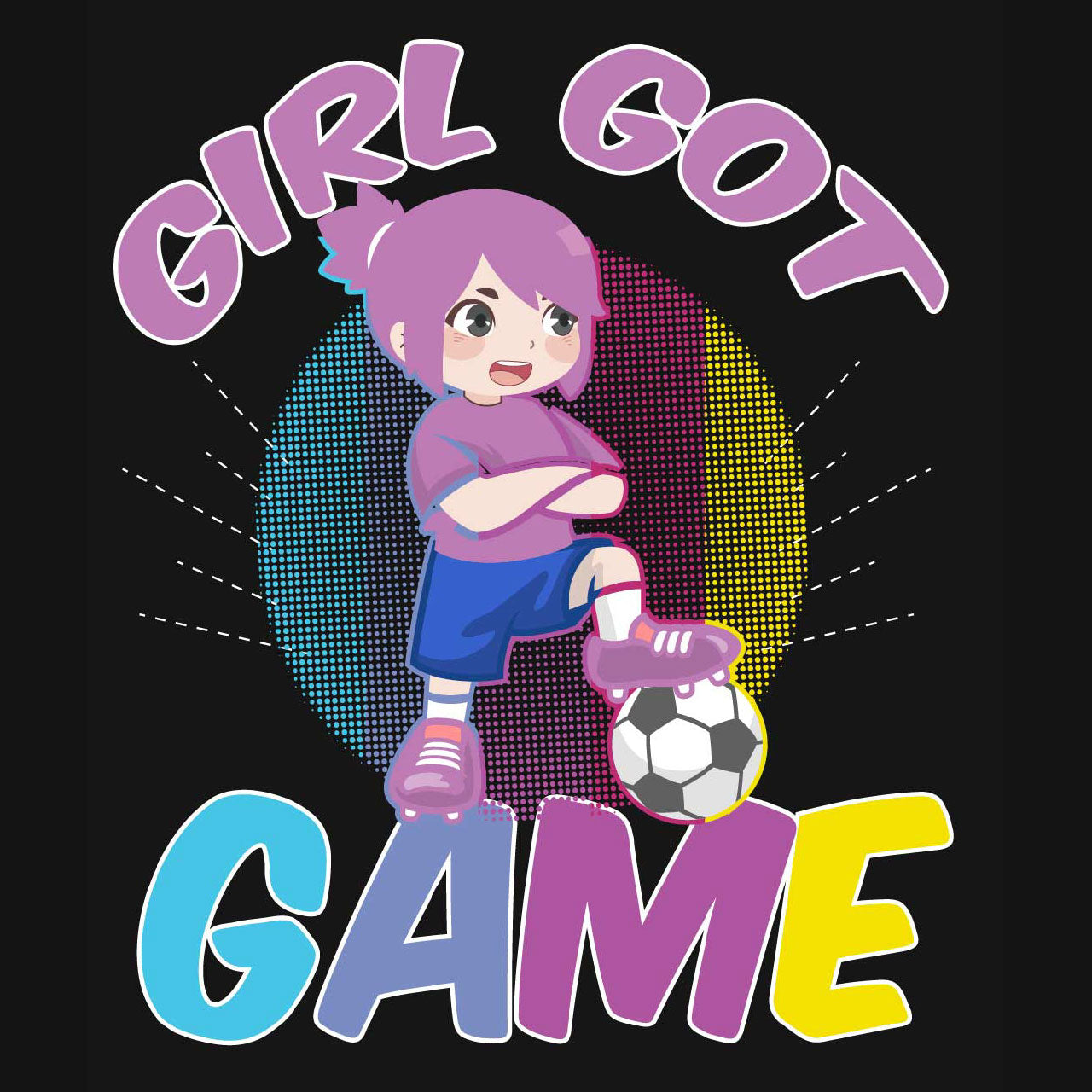 Girl Got Game Unisex Ultra Cotton Soccer Tee Shirt