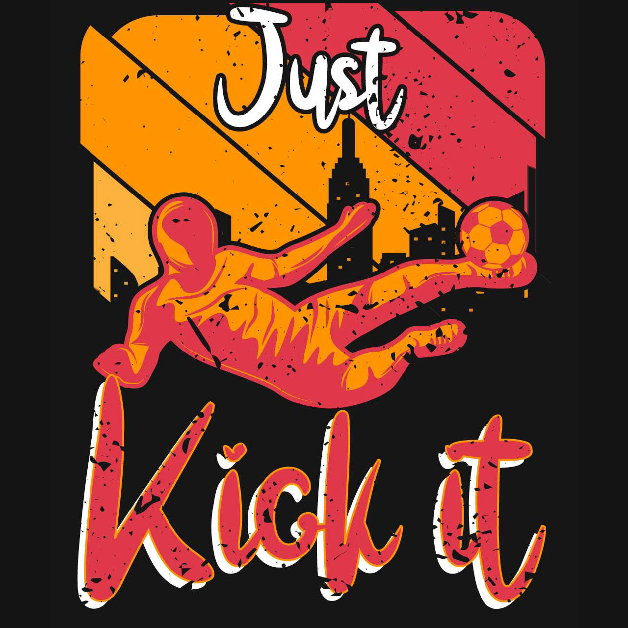 Just Kick It Unisex Ultra Cotton Soccer Tee Shirt